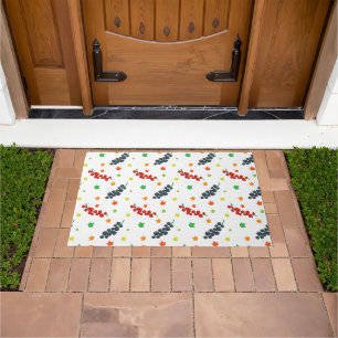 Paillasson Motif de baies, framboise, myrtille, fruit