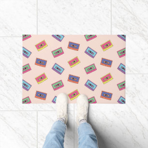 Paillasson Motif de bande audio Retro Neon