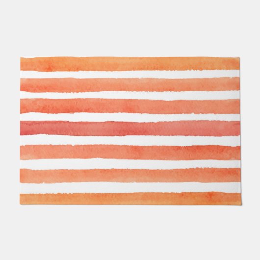 Paillasson Motif de bande d'aquarelle solaire (Devant)