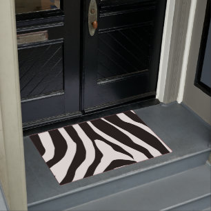Paillasson Motif de bandes d'impression Zebra
