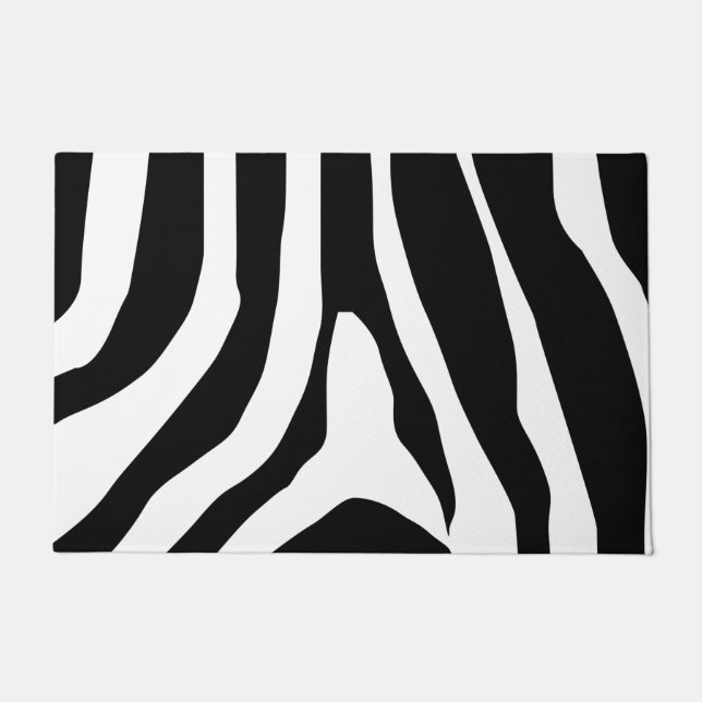 Paillasson Motif de bandes d'impression Zebra (Devant)