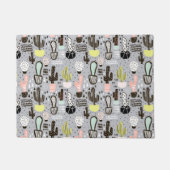 Paillasson Motif de cactus texturés à la main (Devant)