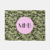 Paillasson Motif de camouflage, Motif militaire, Monogramme (Devant)
