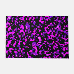 Paillasson Motif de Camouflage rose et violet moderne