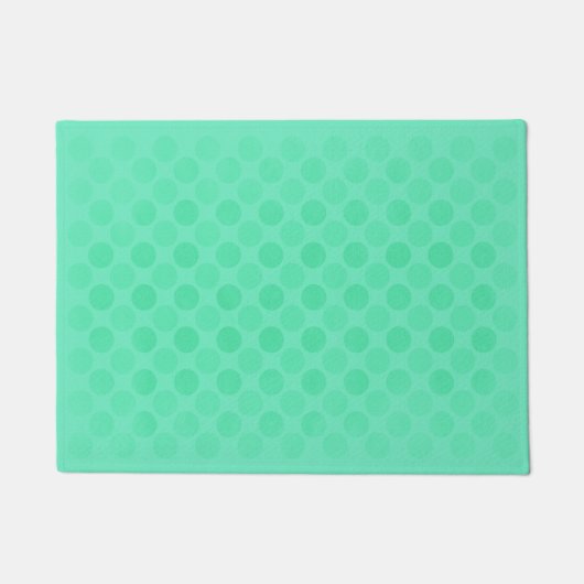 Paillasson Motif de cercles verts rétrogrades (Devant)
