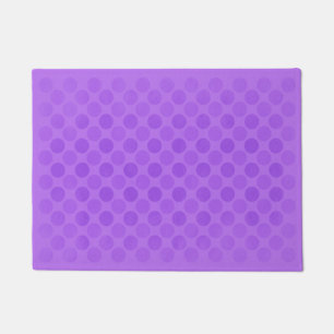 Paillasson Motif de cercles violets défraîchi
