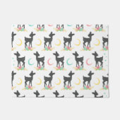 Paillasson Motif de cerfs, Cerf de bébé, Boho, Fleurs, Lune (Devant)