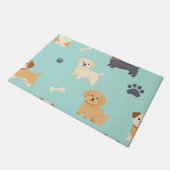 Paillasson Motif de chiots mignons (Incliné)