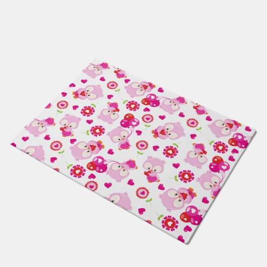 Paillasson Motif De Chouettes, Chouettes Mignonnes, Chouettes (Incliné)