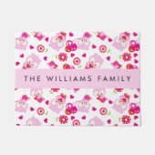 Paillasson Motif De Chouettes, Chouettes Mignonnes, Chouettes (Devant)