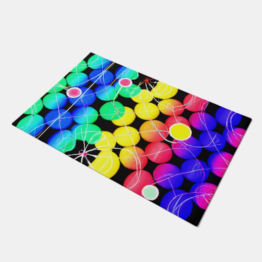 Paillasson Motif de couleurs vives (Incliné)