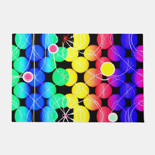 Paillasson Motif de couleurs vives (Devant)