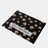 Paillasson Motif de Cute Poop Emoji (Incliné)