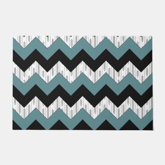 Paillasson Motif de design Zigzag (Devant)