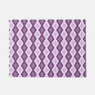 Paillasson Motif de diamant violet