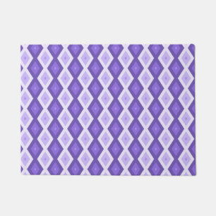 Paillasson Motif de diamant violet