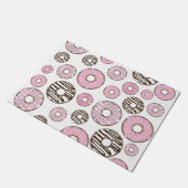 Paillasson Motif De Donuts, Donuts Roses, Donuts Blancs (Incliné)