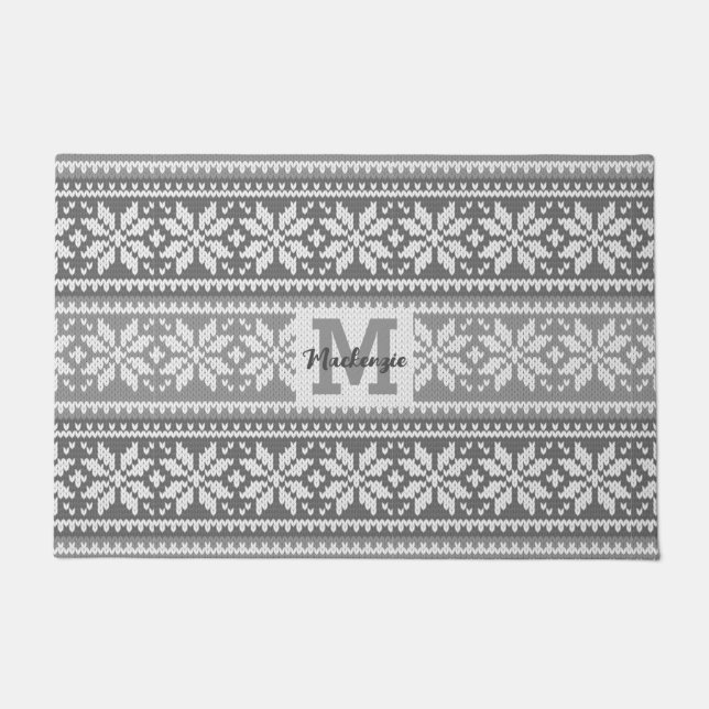 Paillasson Motif de douille Nordic Grey (Devant)