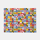 Paillasson Motif de drapeaux de signal nautique (Devant)