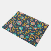 Paillasson Motif de fleur d'art populaire (Incliné)