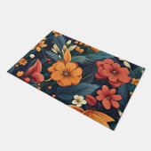 Paillasson Motif de fleurs colorées (Incliné)