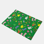 Paillasson Motif de jardinage sur vert (Incliné)