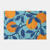 Paillasson Motif de la branche orange bleue (Devant)