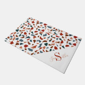 Paillasson Motif de mosaïque moderne Terrazzo (Incliné)