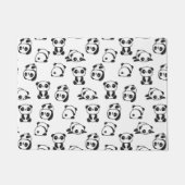 Paillasson Motif de pandas mignons noirs et blancs (Devant)