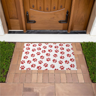 Paillasson Motif De Pâtes, Patrouilles De Chiens, Paws Rouges