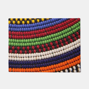 Paillasson Motif de perles tribales Massai