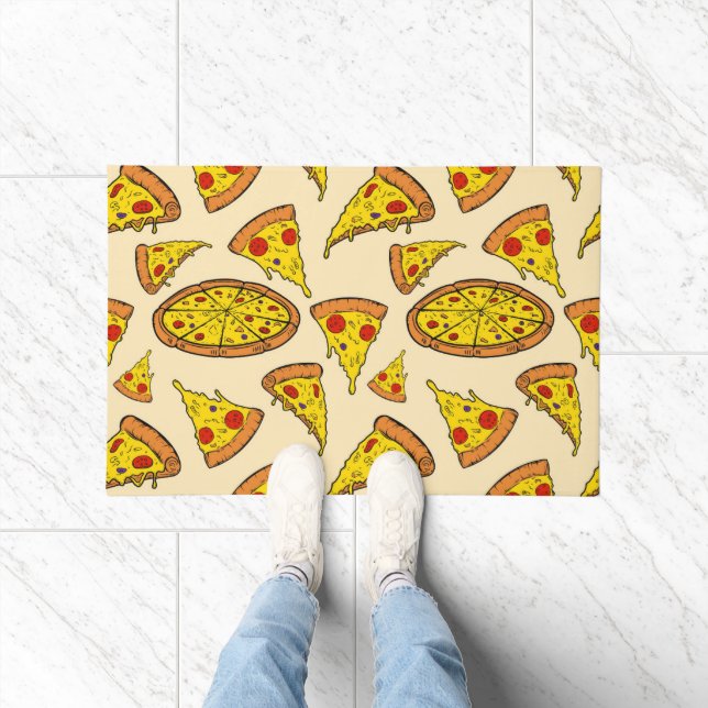 Paillasson Motif de pizza au fromage fondu (Intérieur)