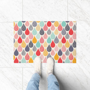 Paillasson Motif de point d'art pop Raindrop