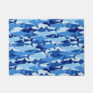 Paillasson Motif de requin bleu