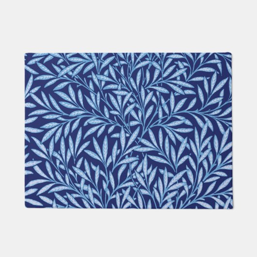 Paillasson Motif de saule de William Morris, bleu de cobalt (Devant)