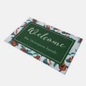 Paillasson Motif de singes joueurs du Lotus Blanc (Incliné)