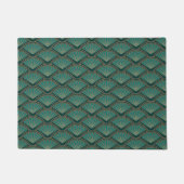 Paillasson Motif de style Art déco en vert turquoise (Devant)