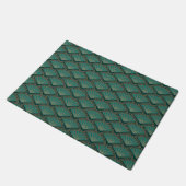 Paillasson Motif de style Art déco en vert turquoise (Incliné)