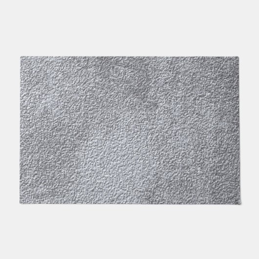 Paillasson Motif de texture en pierre gris foncé en béton (Devant)