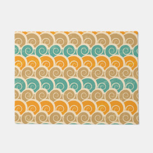 Paillasson Motif de vagues d'aquarelle