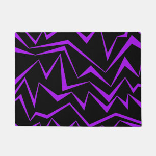 Paillasson motif de zigzag géométrique Abstrait, audacieux et