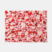 Paillasson Motif Des Coeurs, Coeurs Rouges, Amour (Devant)