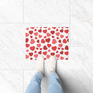Paillasson Motif Des Coeurs, Coeurs Rouges, Motif Des Coeurs