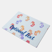 Paillasson Motif des hippocampes colorés (Incliné)