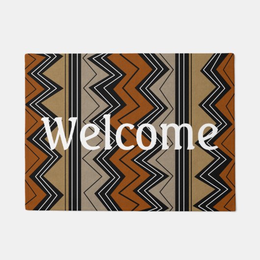 Paillasson Motif des Zigzags africains (Devant)