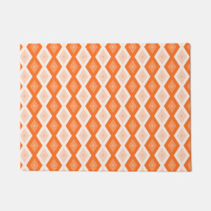 Paillasson Motif diamant orange