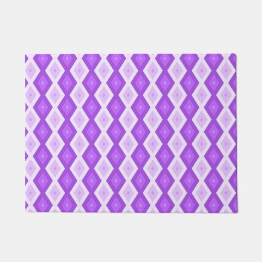 Paillasson Motif diamant violet clair (Devant)