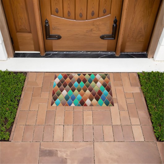 Paillasson Motif Diamond coloré (De plein air)