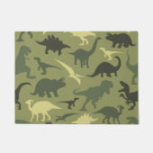 Paillasson Motif Dinosaure, Silhouette Dinosaure, Dino Vert (Devant)