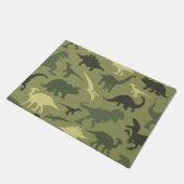 Paillasson Motif Dinosaure, Silhouette Dinosaure, Dino Vert (Incliné)
